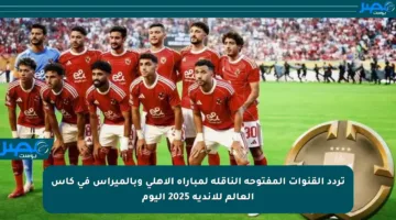 تردد القنوات المفتوحة الناقلة لمباراة الأهلي وبالميراس في كأس العالم للأندية 2025 اليوم